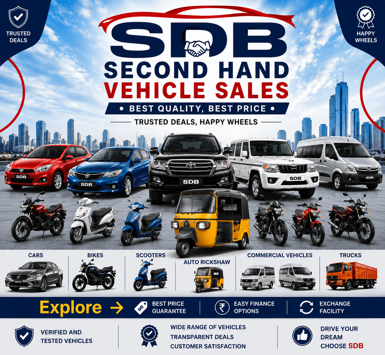 Second Hand Vehicle Sales