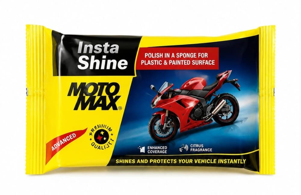 Moto Max Insta Shine Polish Sponge Plastic & Panted Surface